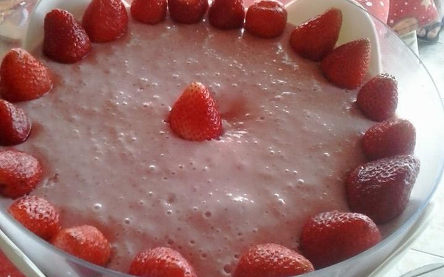 Delícia natalina de morango