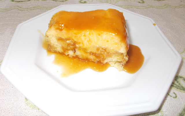 Bolo pudim de laranja