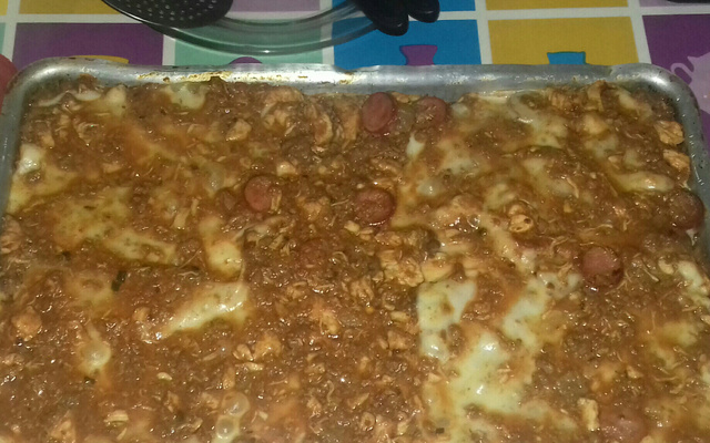 Lasanha com massa de panqueca