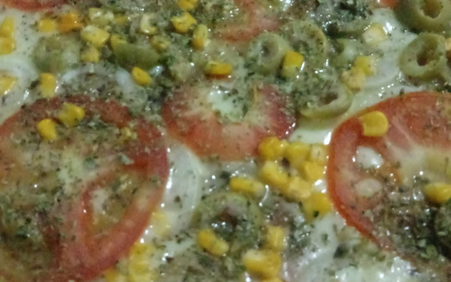 Pizza de pão de fôrma