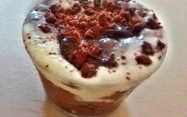 Sobremesa gelada de café