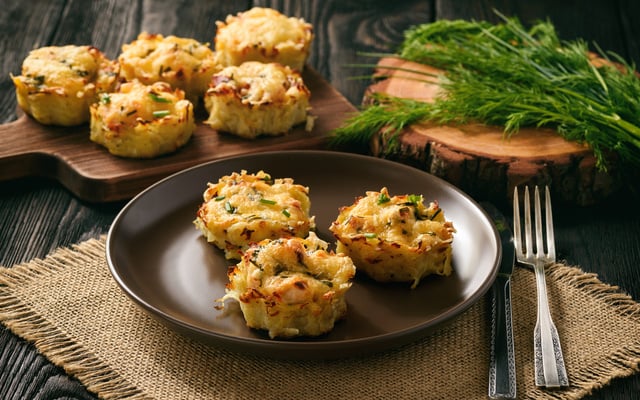 Bolinho salgado na airfryer