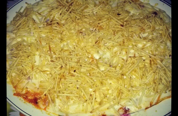 Lasanha de bolacha água e sal