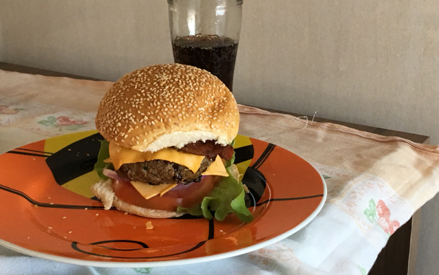 Hambúrguer de alcatra do Marcão