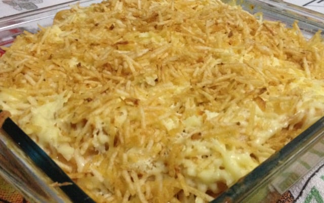 Macarrão com requeijão