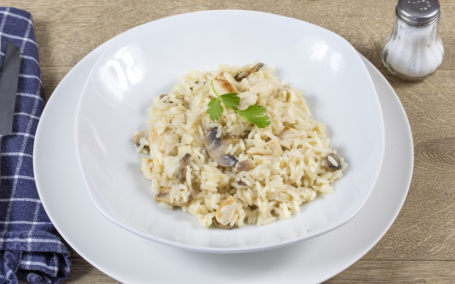 Risoto Philadelphia com Cogumelos