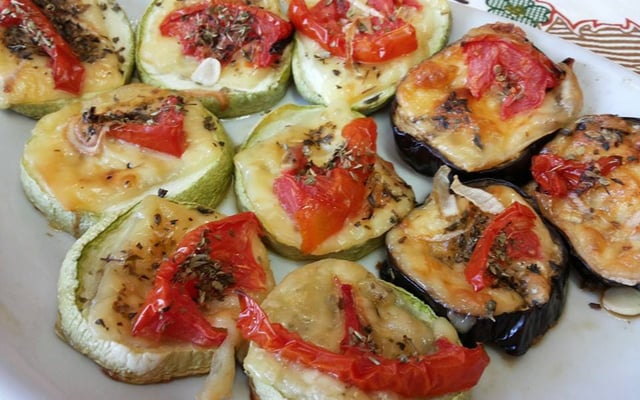 Abobrinha e berinjela ao forno