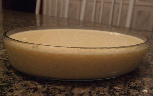 Arroz doce com doce de leite