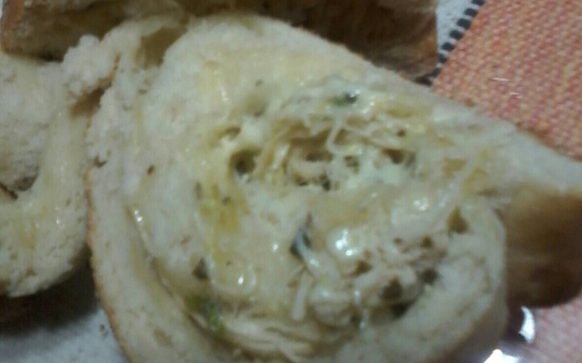 Pão de liquidificador recheado