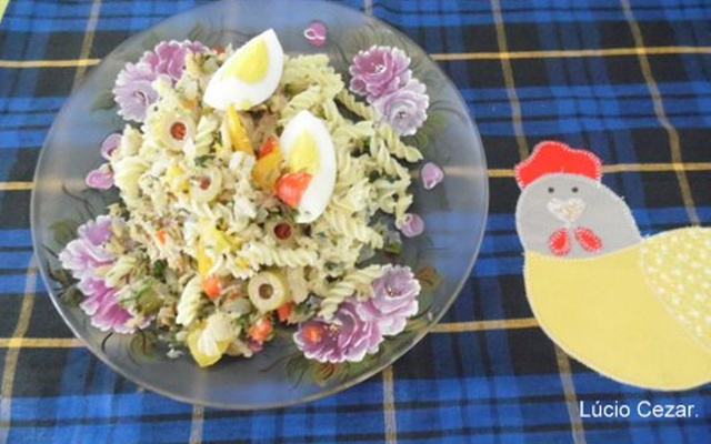 Macarronada com bacalhau