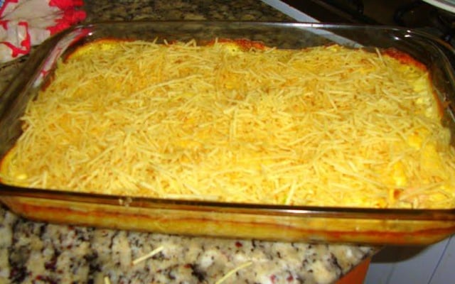 Frango com batata palha