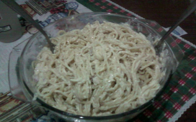 Macarrão à carbonara simples