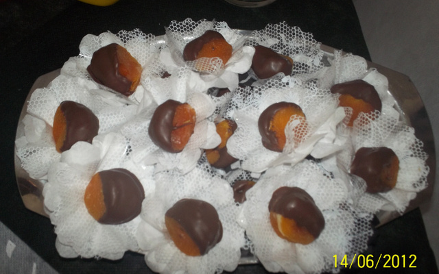 Damascos recheados do Lúcio Cezar