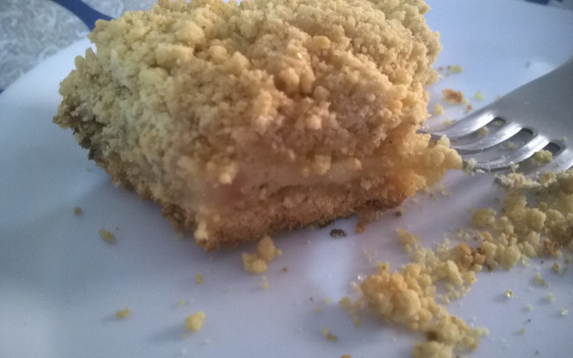 Torta de banana com creme de pão