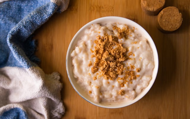 Canjica com amendoim