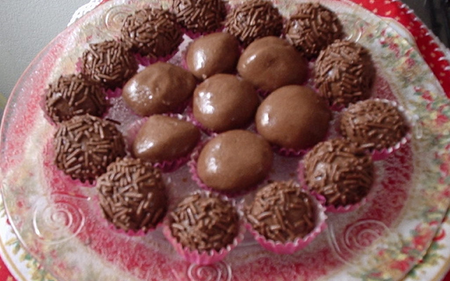 Bombom de leite em pó