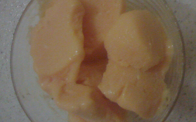 Sorvete de abóbora com coco