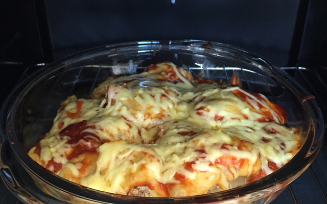 Filé à parmegiana ao forno