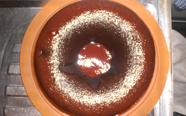 Bolo de fubá com goiabada