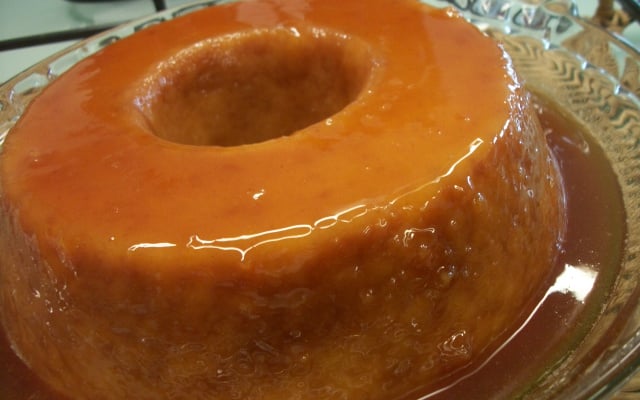 Pudim de mandioca com coco