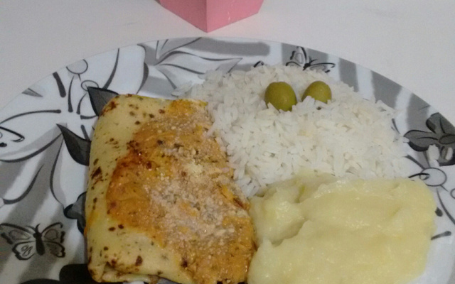 Panqueca com creme de milho