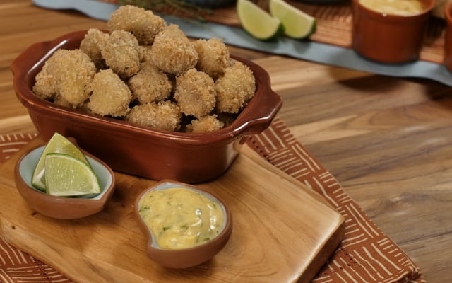 Coração à milanesa