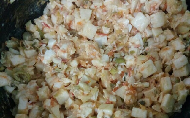 Recheio de palmito para pastelzinho ou risoles