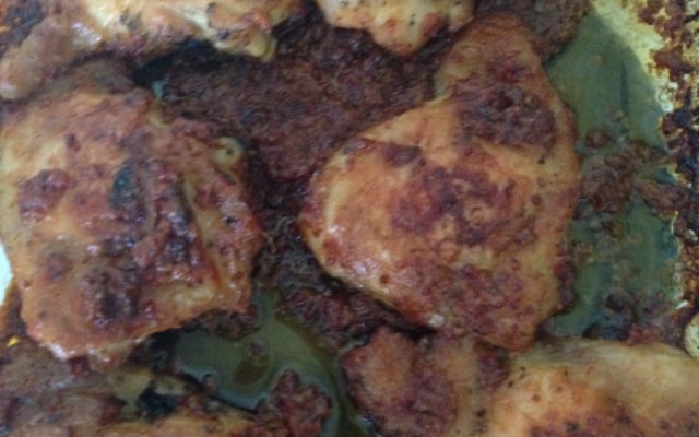 Frango assado com cerveja