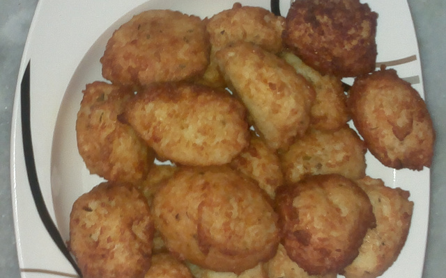 Bolinho de arroz e queijo de liquidificador