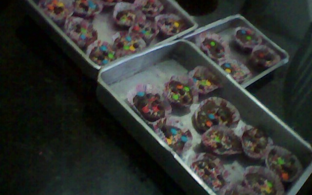 Cupcake simples de chocolate