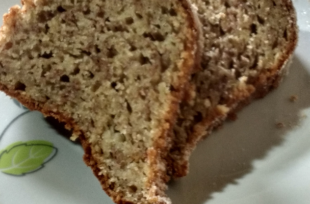 Bolo de banana com maçã