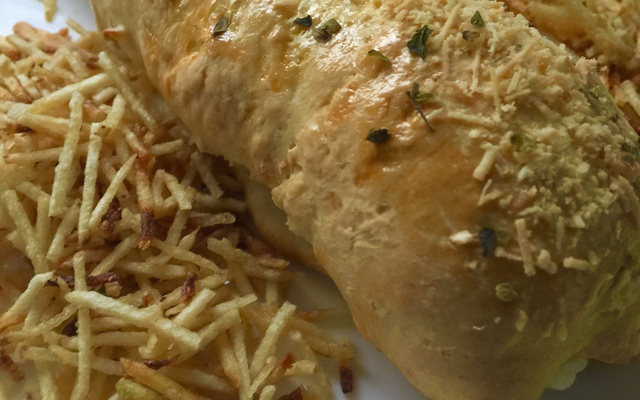 Pão caseiro com fermento em pó da Denise