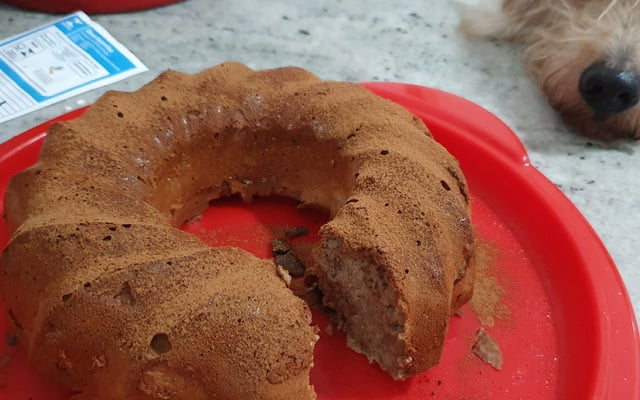 Bolo de aveia com banana