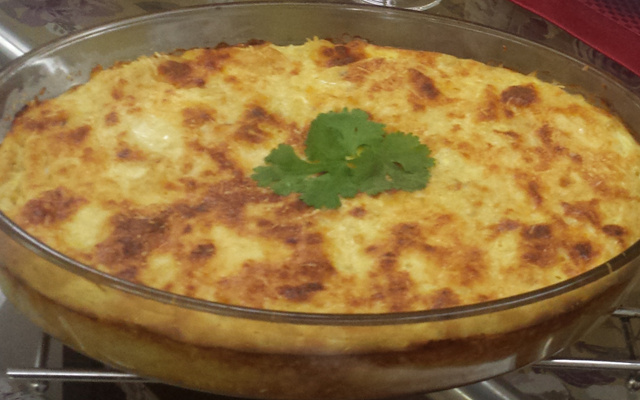 Risoto de camarão de forno