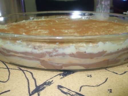 Pavê de chocolate com doce de leite diferente