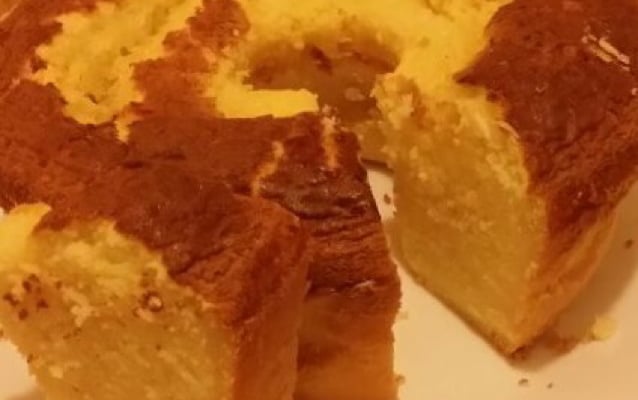 Bolo queijadinha delicioso