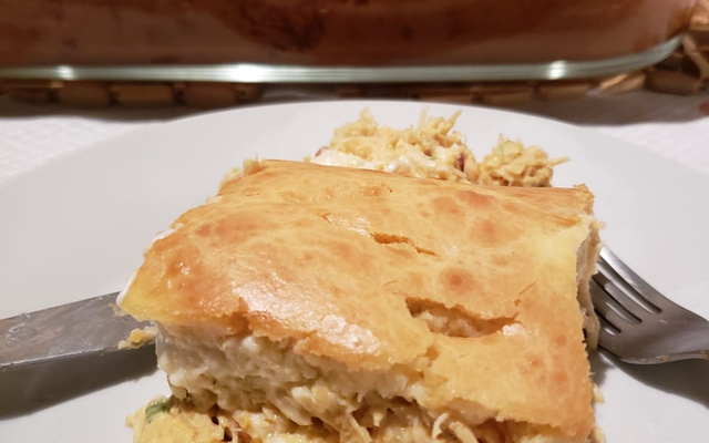Torta de frango fácil de liquidificador