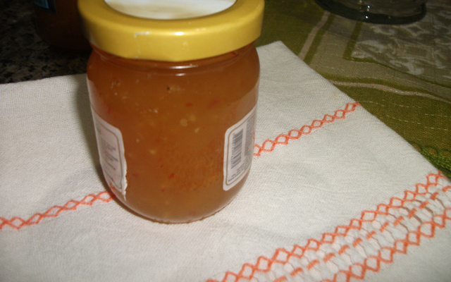 Geleia de abacaxi com pimenta