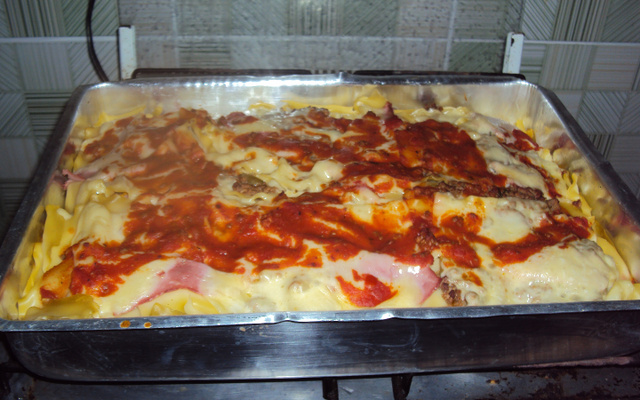 Lasanha caseira de frango