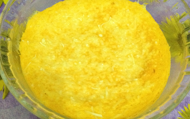 Souflé de cenoura da Tamy (micro-ondas)