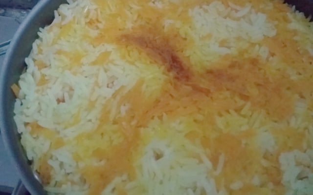 Arroz com cenoura bem simples