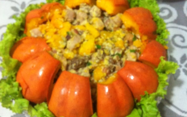 Moranga recheada com três carnes