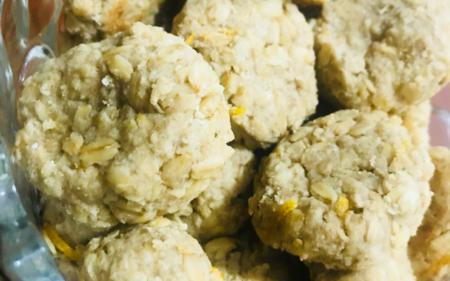 Biscoito aveia e limão siciliano