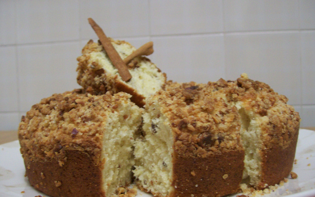 Bolo cuca de amendoim