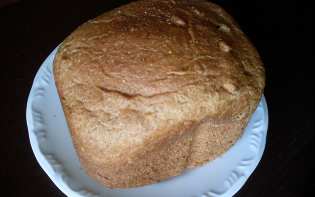 Pão integral na máquina de pão