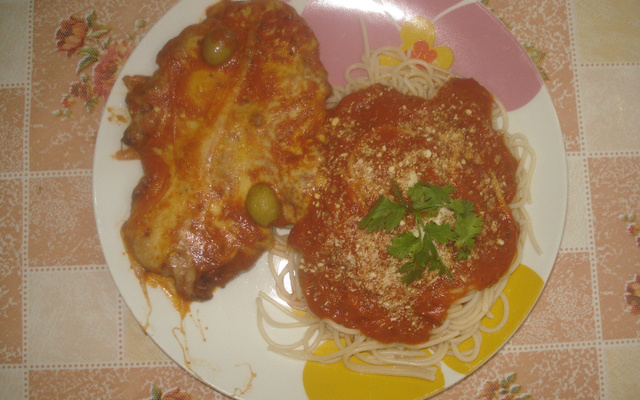 Filé a parmegiana brasileirinha