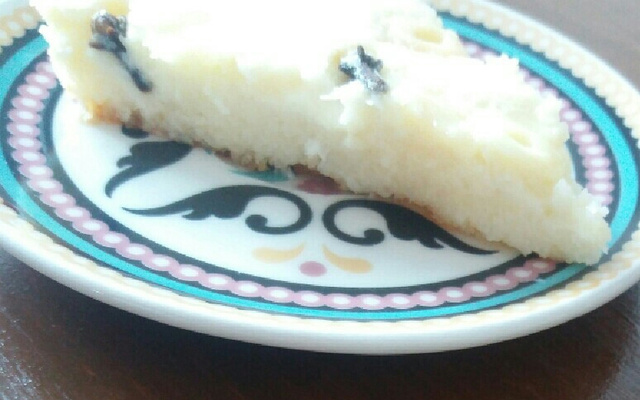 Pudim de arroz cozido