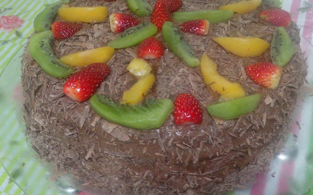 Bolo de mousse de chocolate