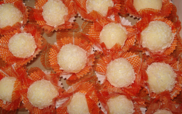 Bombom de leite em pó