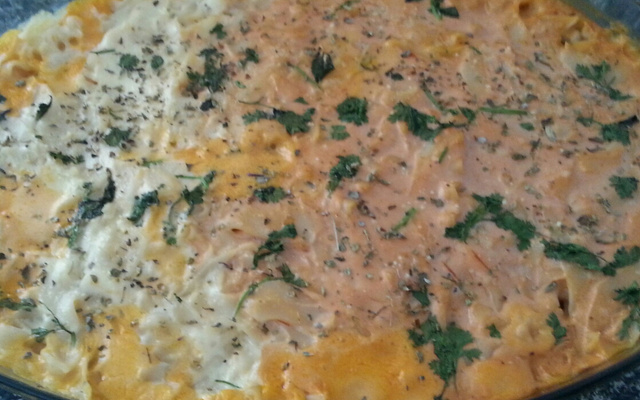 Lasanha prática de queijo e presunto